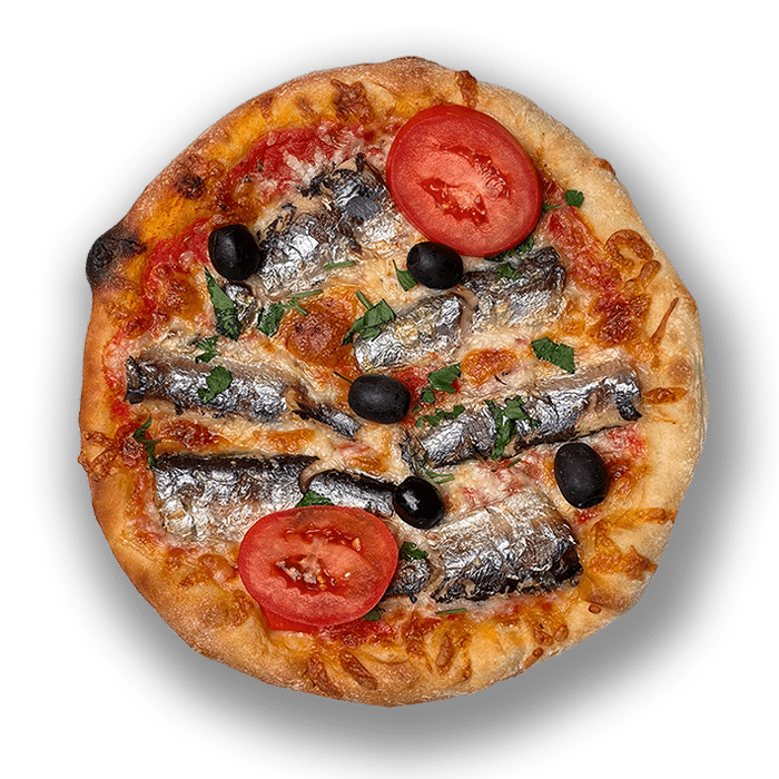 Pizza de Sardinha - Pizzaria do Bonfim